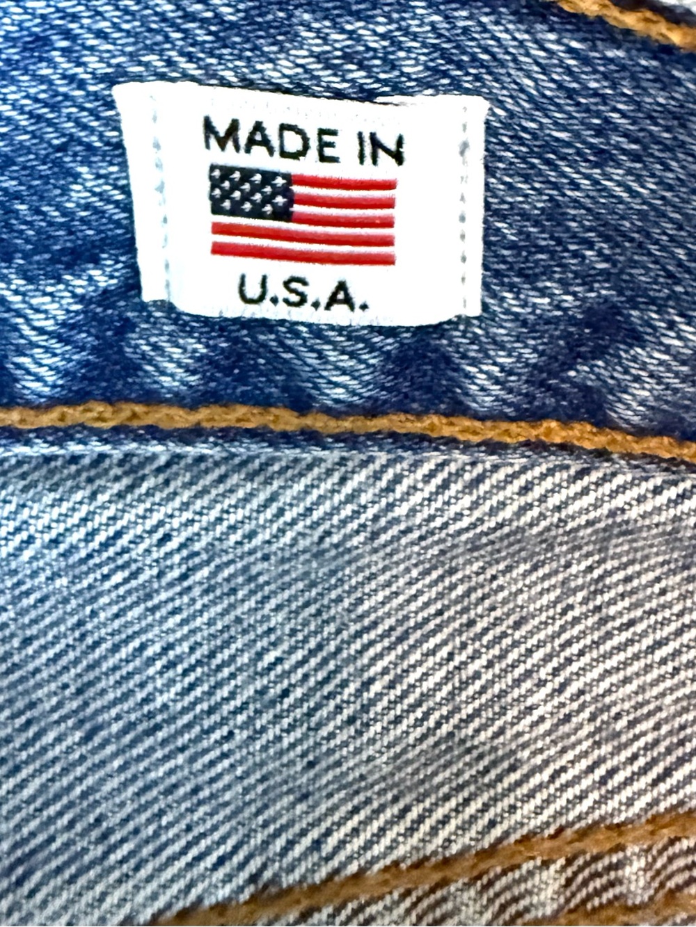 RE/DONE Originals Distressed Straight Leg Jeans Light Wash style # 188-3WSTV27 - Picture 9 of 15